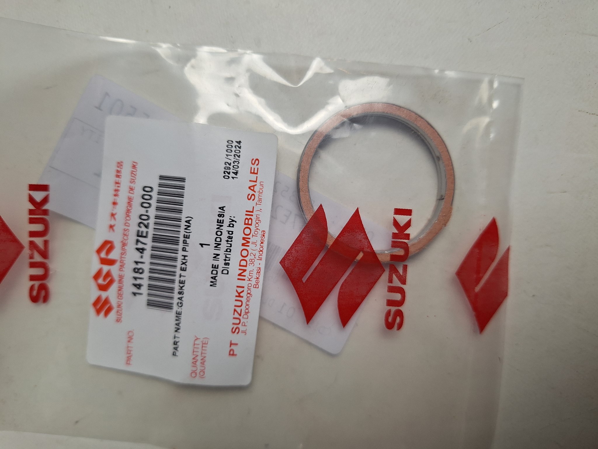 Bild von SUZUKI KRÜMMERDICHTUNG 14181-47E20